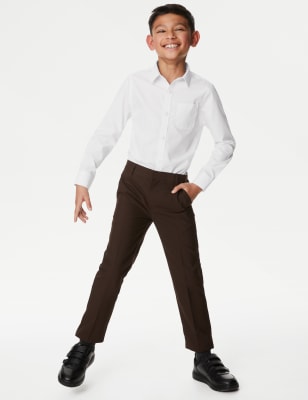 kids white button shirt