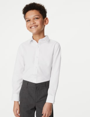 

Boys M&S Collection 5pk Boys' Regular Fit Easy to Iron School Shirts (2-18 Yrs) - White, White