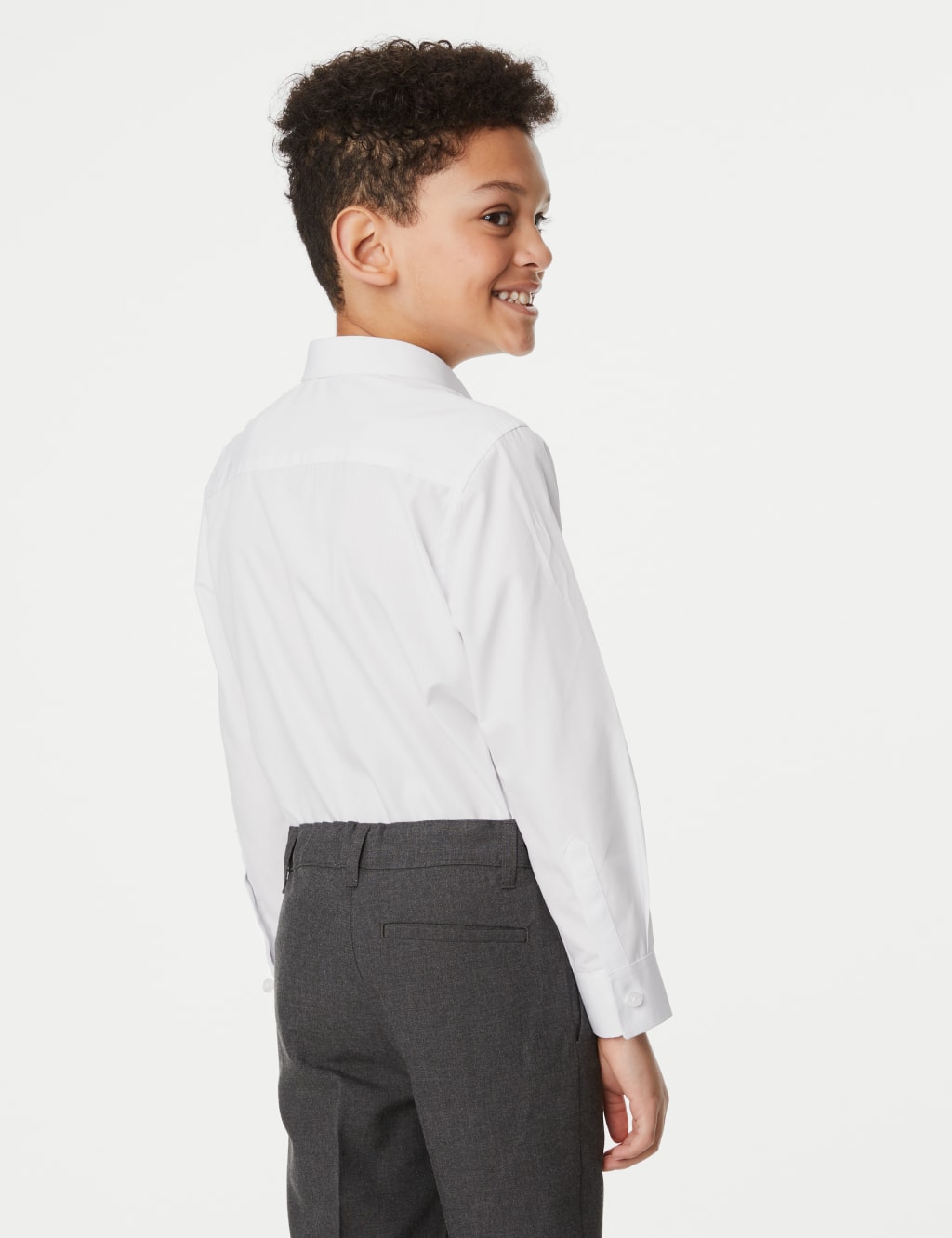 5pk Boys' Regular Fit Easy to Iron School Shirts (2-18 Yrs) image 5