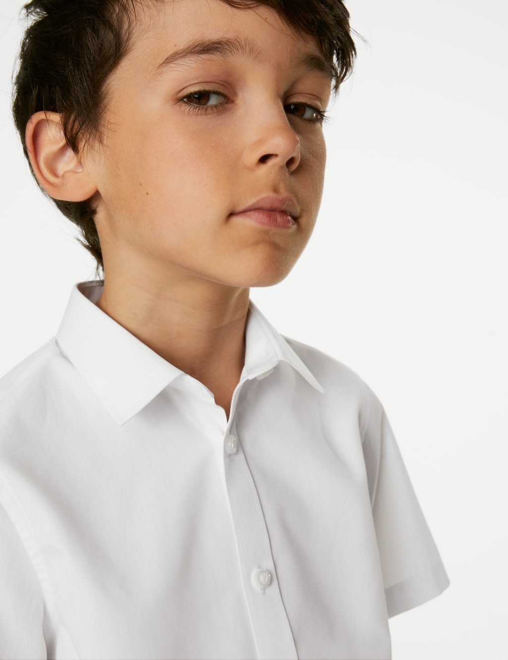 3pk Boys' Plus Fit Easy Iron School Shirts (4-18 Yrs) image 3