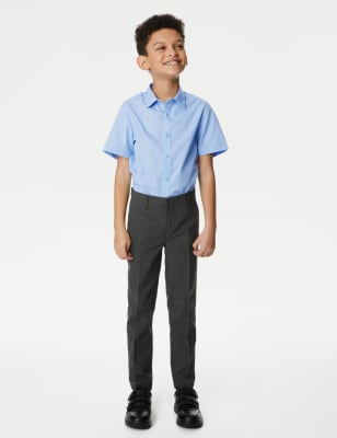 3pk Boys' Easy Iron School Shirts (2-16 Yrs)