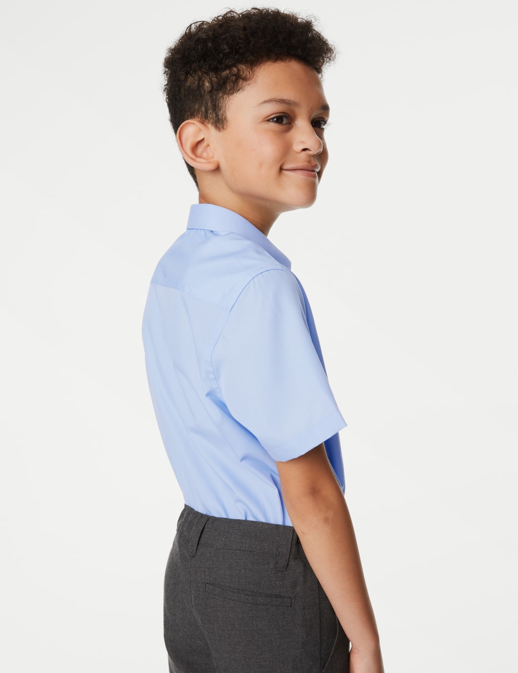 3pk Boys' Easy Iron School Shirts (2-16 Yrs) image 5