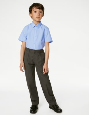 3pk Boys' Slim Easy Iron School Shirts (2-16 Yrs)