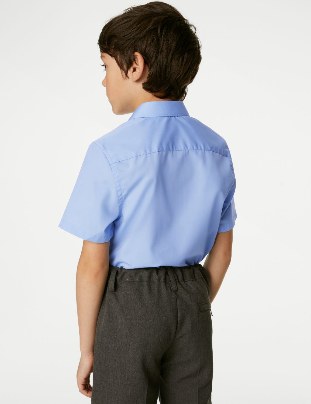 3pk Boys' Slim Easy Iron School Shirts (2-16 Yrs) image 5