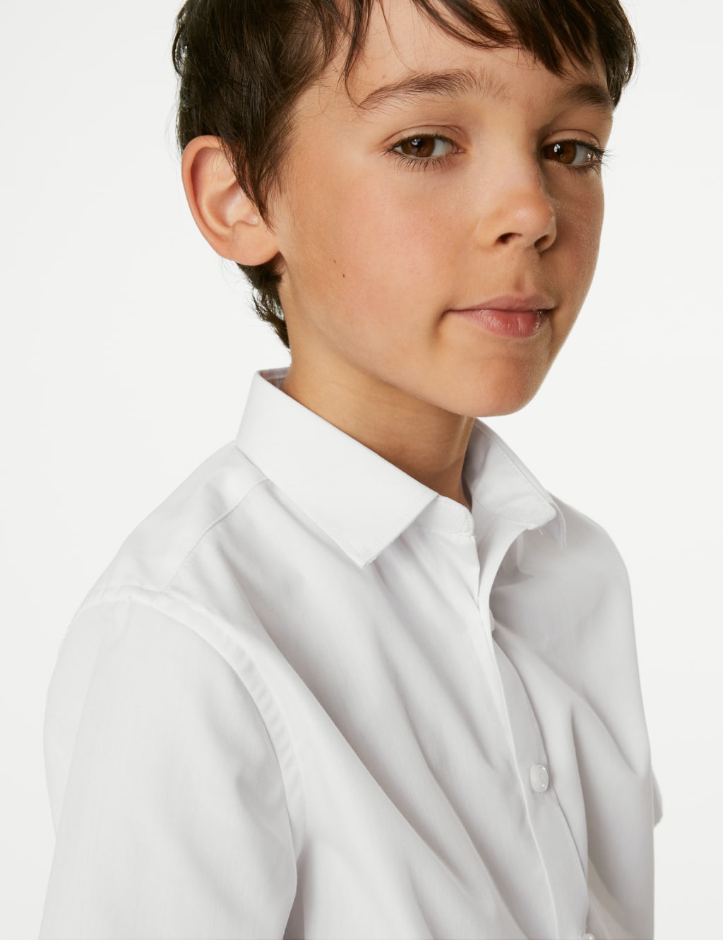 5pk Boys' Regular Fit Easy to Iron School Shirts (2-18 Yrs) image 3