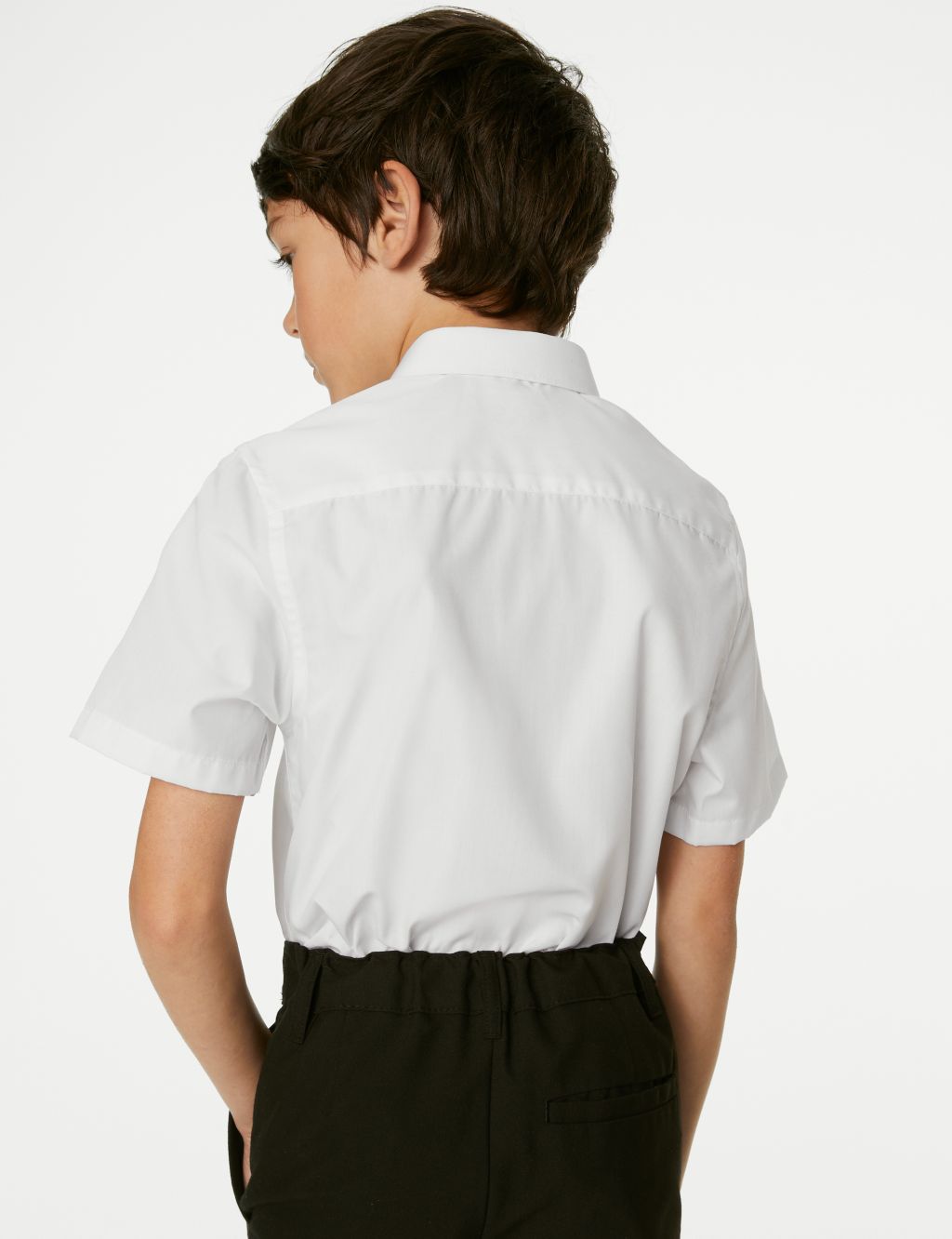 5pk Boys' Regular Fit Easy to Iron School Shirts (2-18 Yrs) image 4