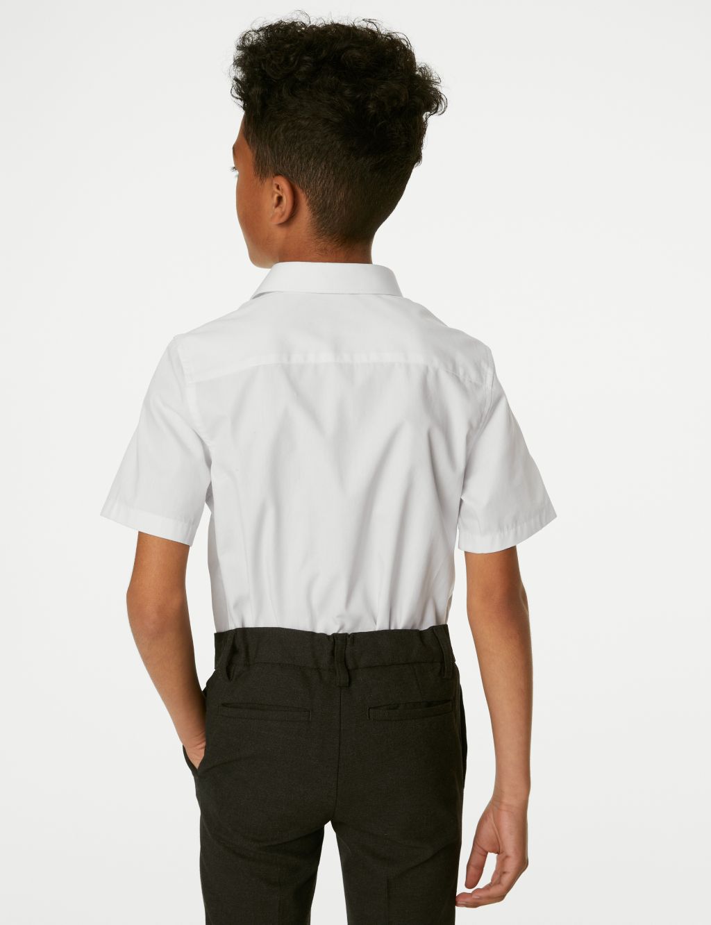 2pk Boys' Regular Fit Skin Kind™ School Shirts (2-18 Yrs) image 4
