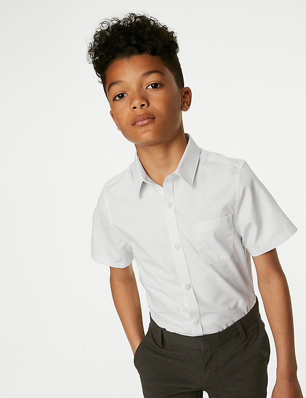 2pk Boys' Slim Fit Skin Kind™ School Shirts (2-18 Yrs) - MX