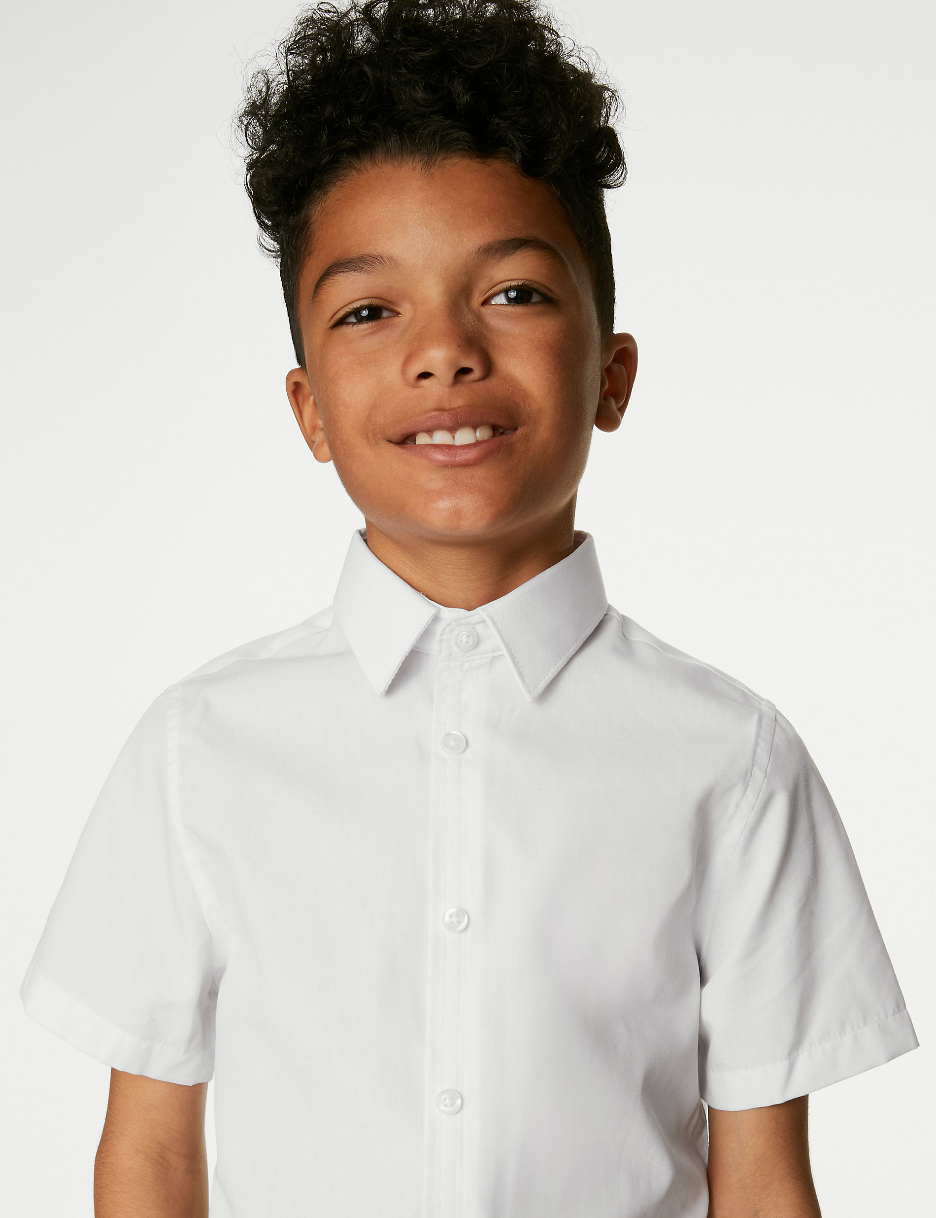 Einfaches Anziehen – 3er-Pack bügelleichte Schulhemden für Jungen (3–18 Jahre)