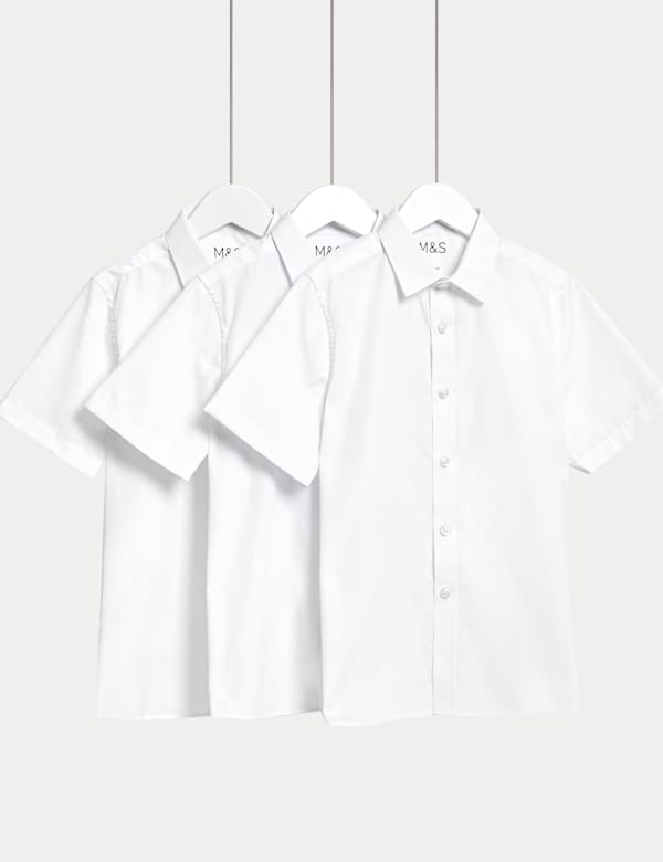 3 Pack Boys' Adaptive Easy to Iron Shirts