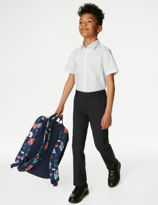 m&s slim fit school shirts
