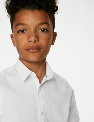 m&s slim fit school shirts