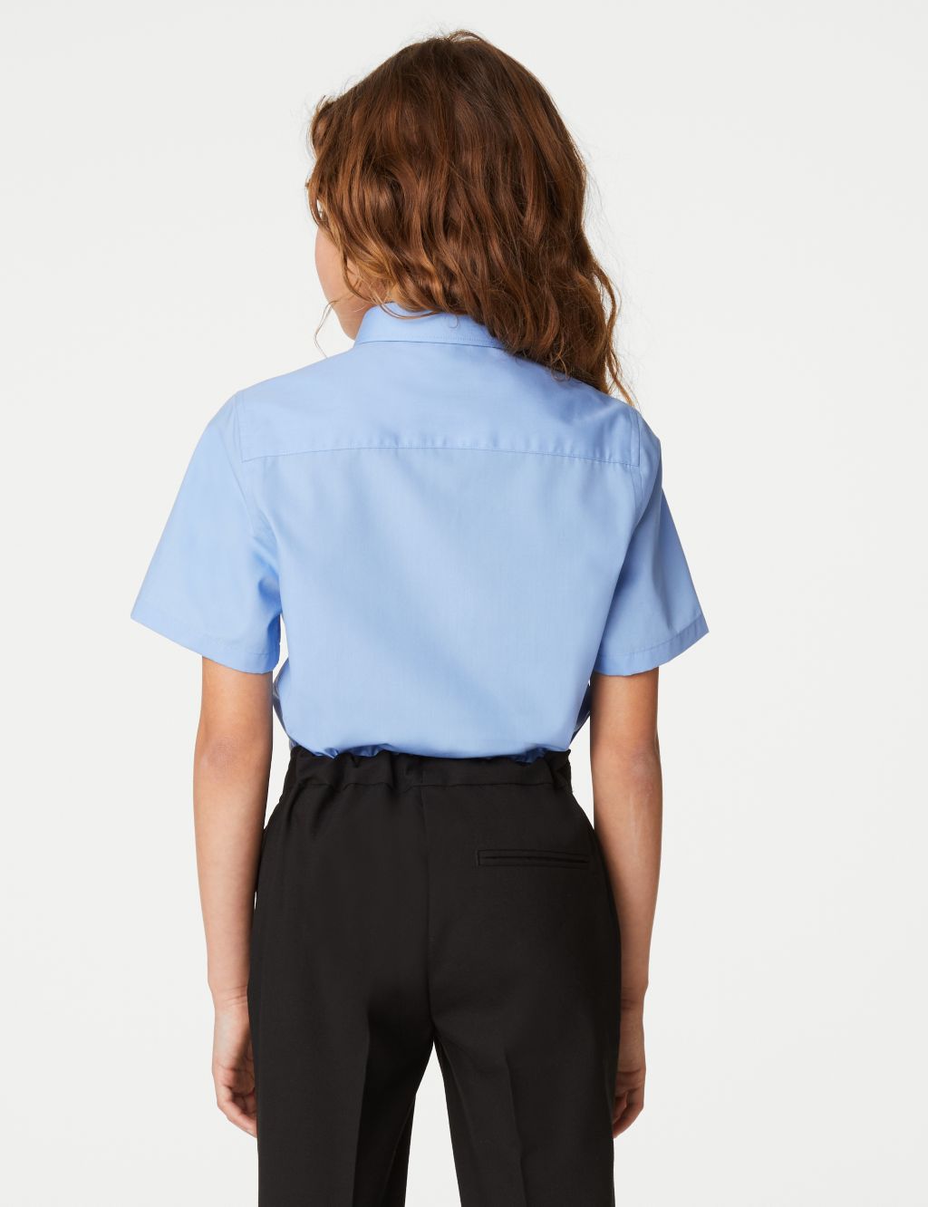 2pk Girls' Slim Fit Non-Iron School Shirts (2-18 Yrs) image 4