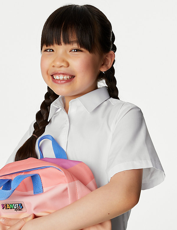 Einfaches Anziehen – 3er-Pack bügelleichte Schulhemdblusen für Mädchen (3–18 Jahre) - DE