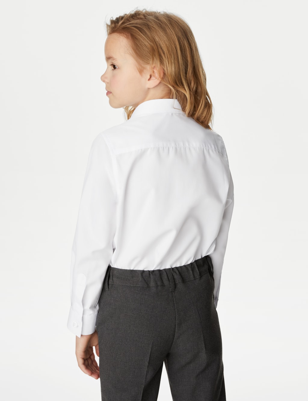 3pk Girls' Plus Fit Easy Iron School Shirts (4-18 Yrs) image 5