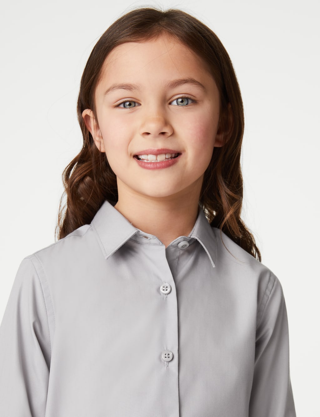 3pk Girls' Easy Iron School Shirts (2-16 Yrs) image 3
