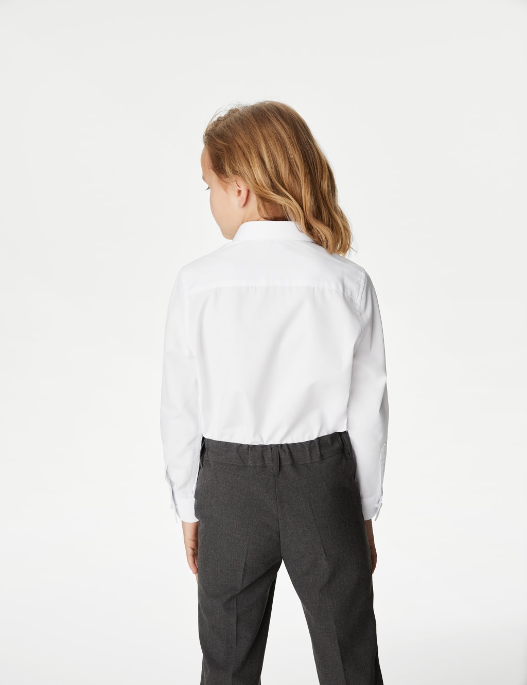 3pk Girls' Easy Iron School Shirts (2-16 Yrs) image 5