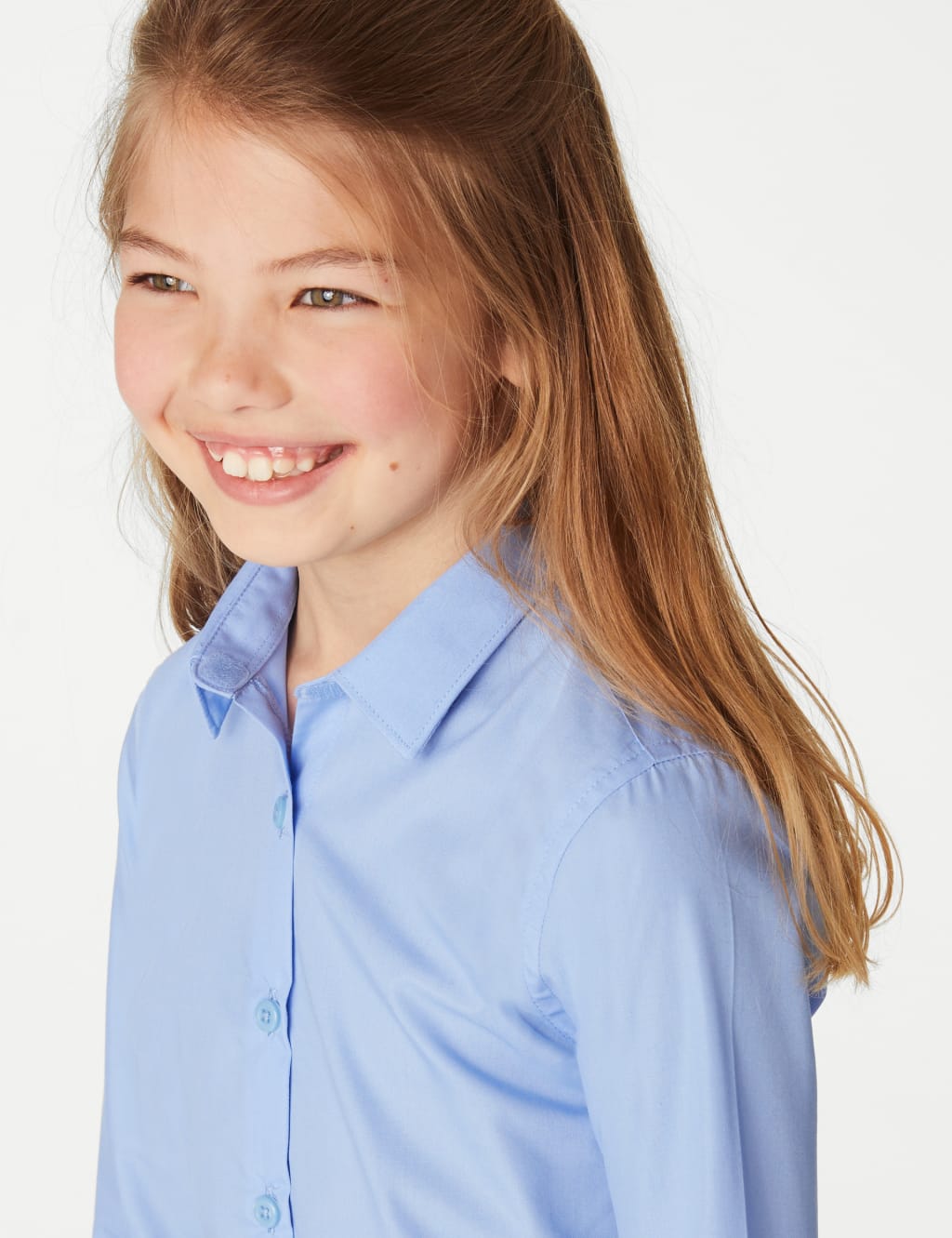 Blue School Shirts M&S