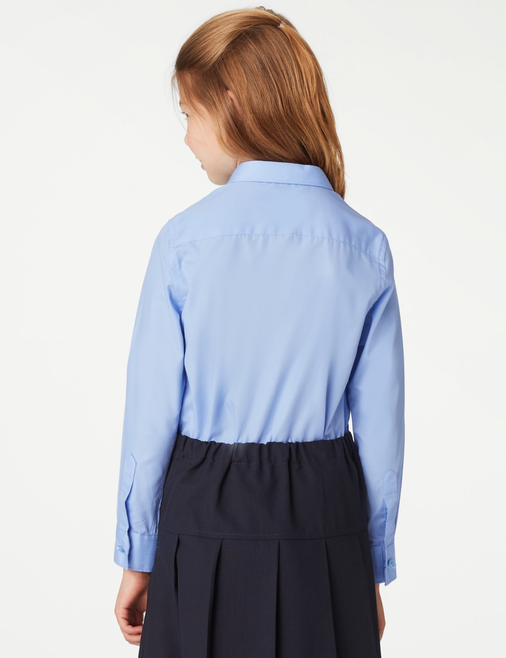 3pk Girls' Slim Fit Easy Iron School Shirts (2-16 Yrs) image 3