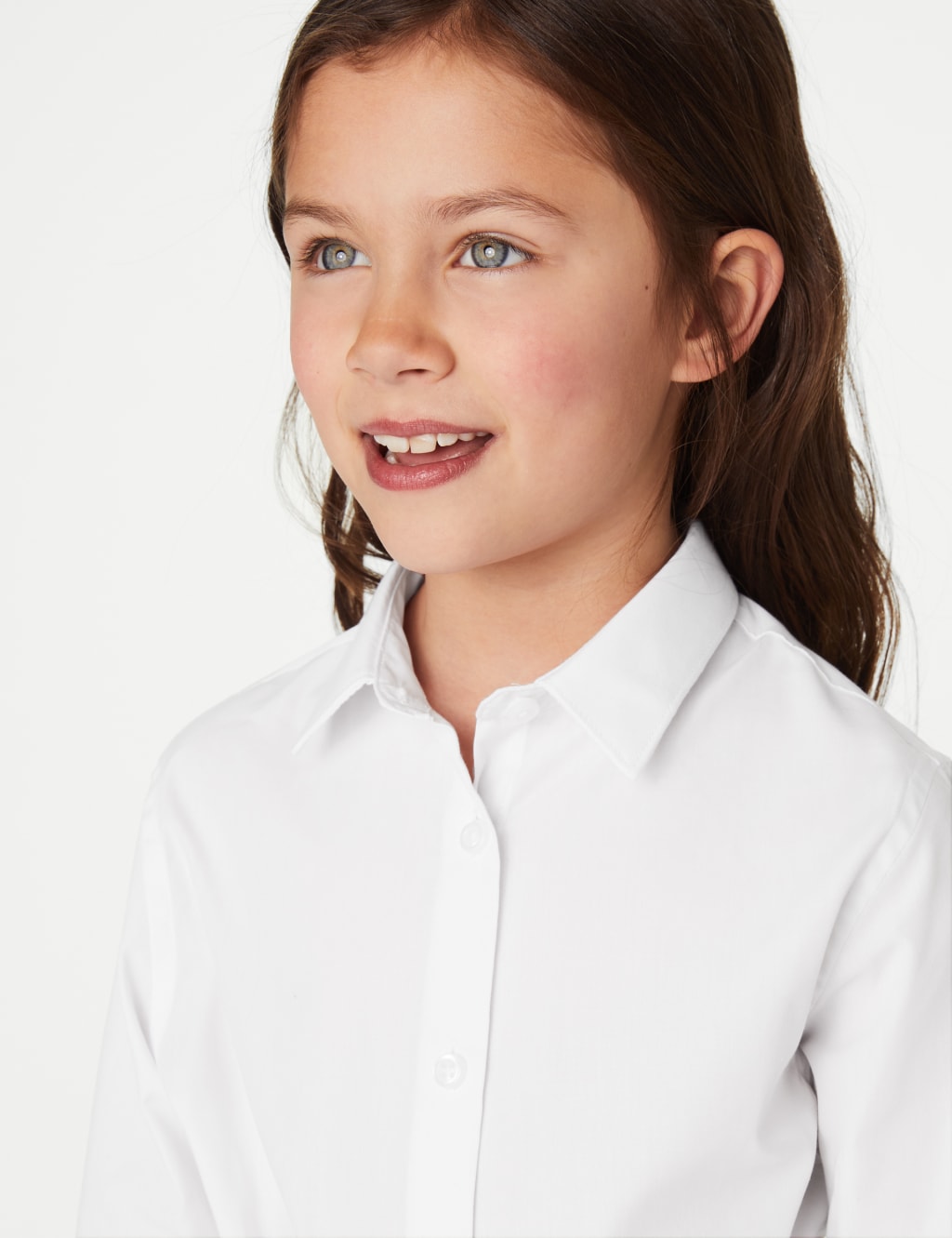 5pk Girls' Regular Fit Easy to Iron Shirts (2-18 Yrs) image 4