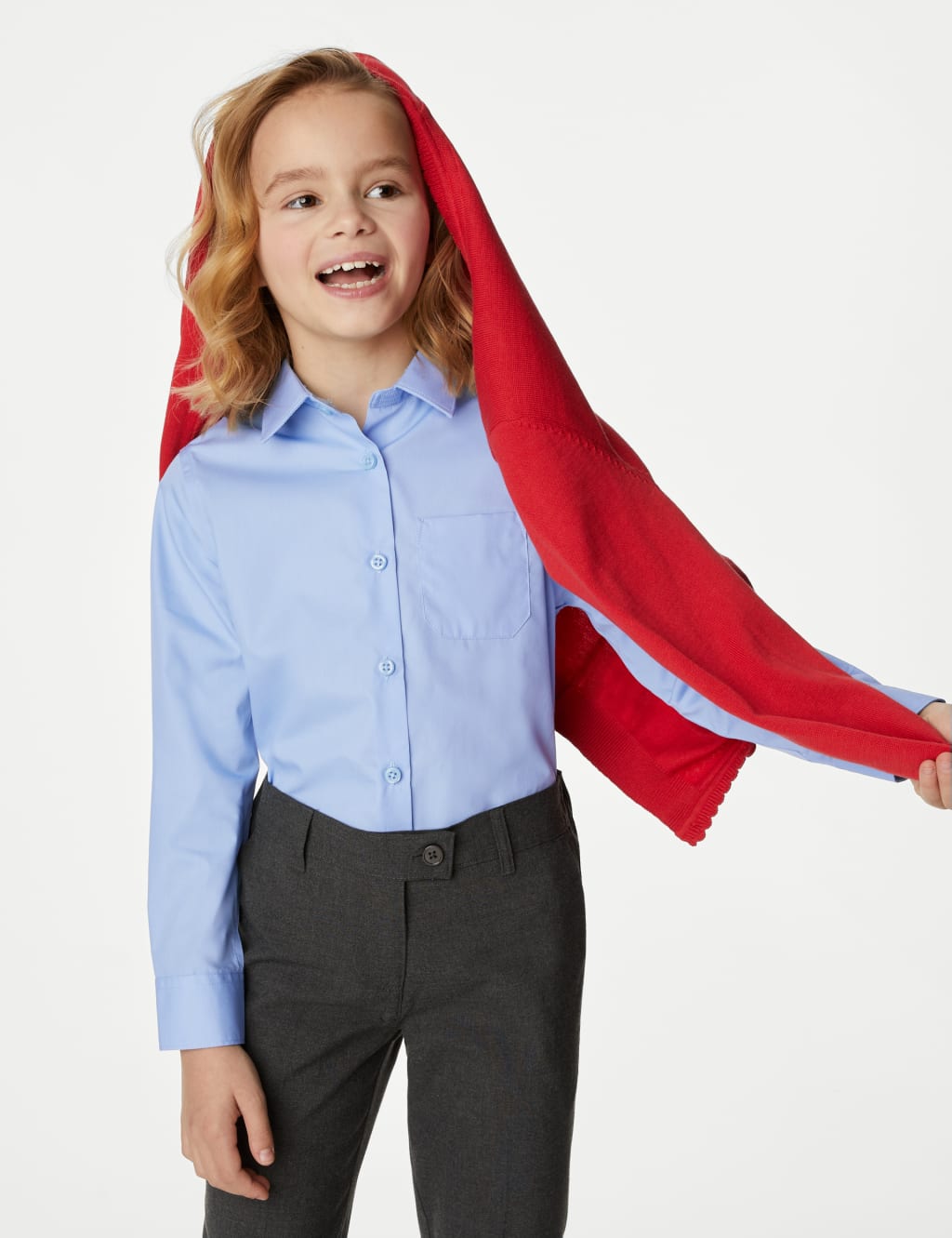 2pk Girls' Non-Iron School Shirts (2-18 Yrs) image 1