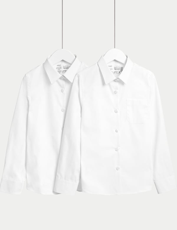 Girls School Shirts M S