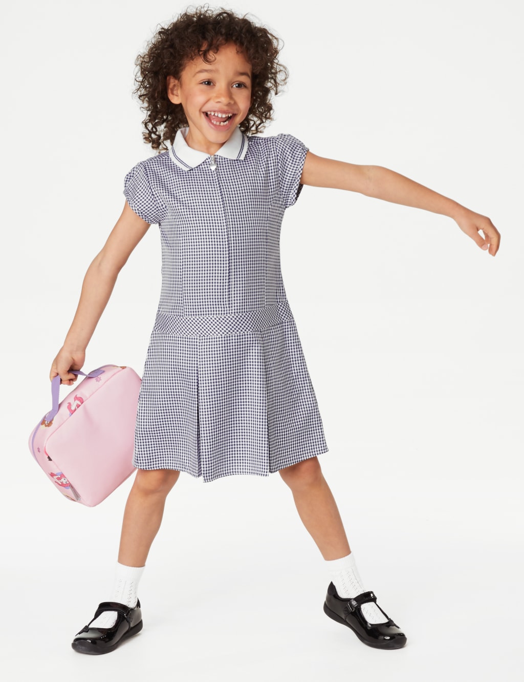 Marks and spencer gingham school dress on sale