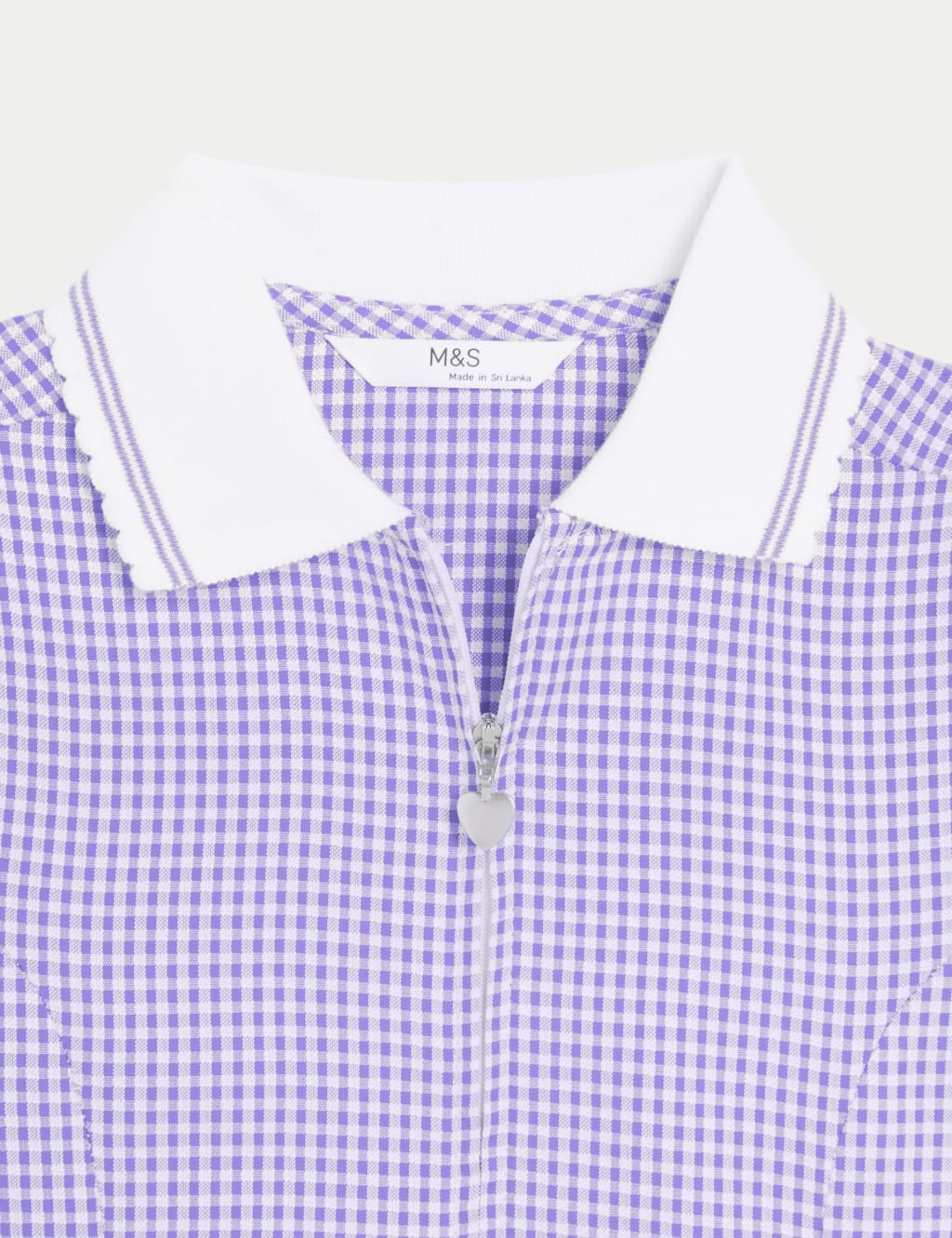 Girls' Gingham Pleated School Dress (2-14 Yrs) image 4