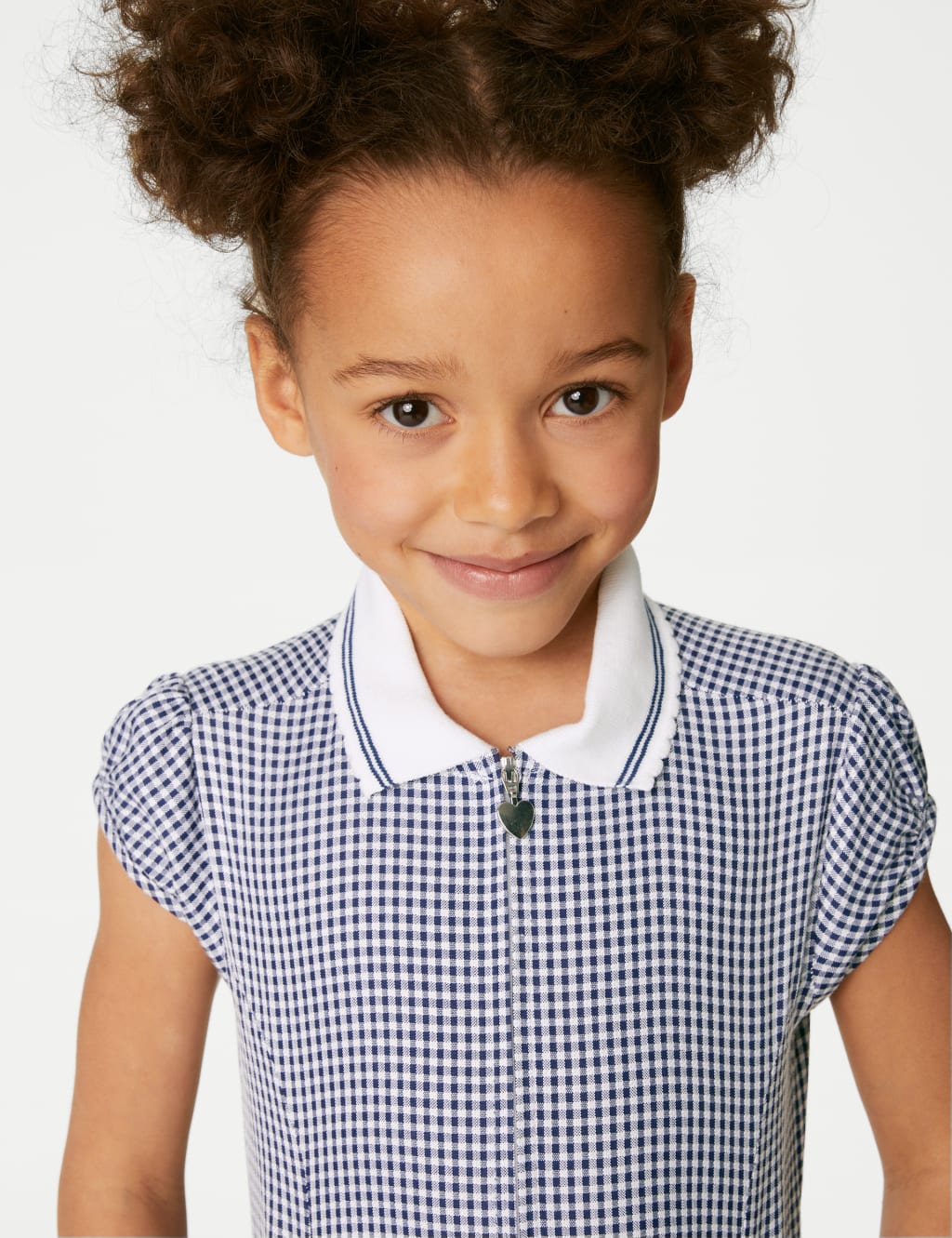 Girls' Gingham School Playsuit (2-14 Yrs) image 3