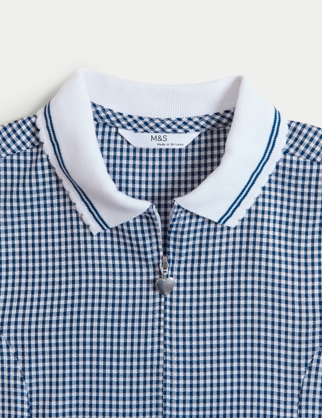 Girls' Gingham School Playsuit (2-14 Yrs) image 5
