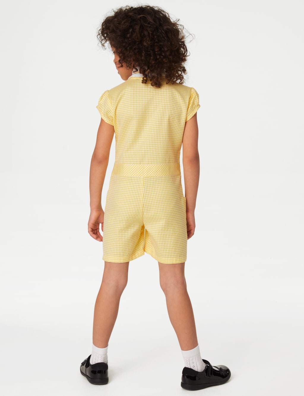 Girls' Gingham School Playsuit (2-14 Yrs) image 4