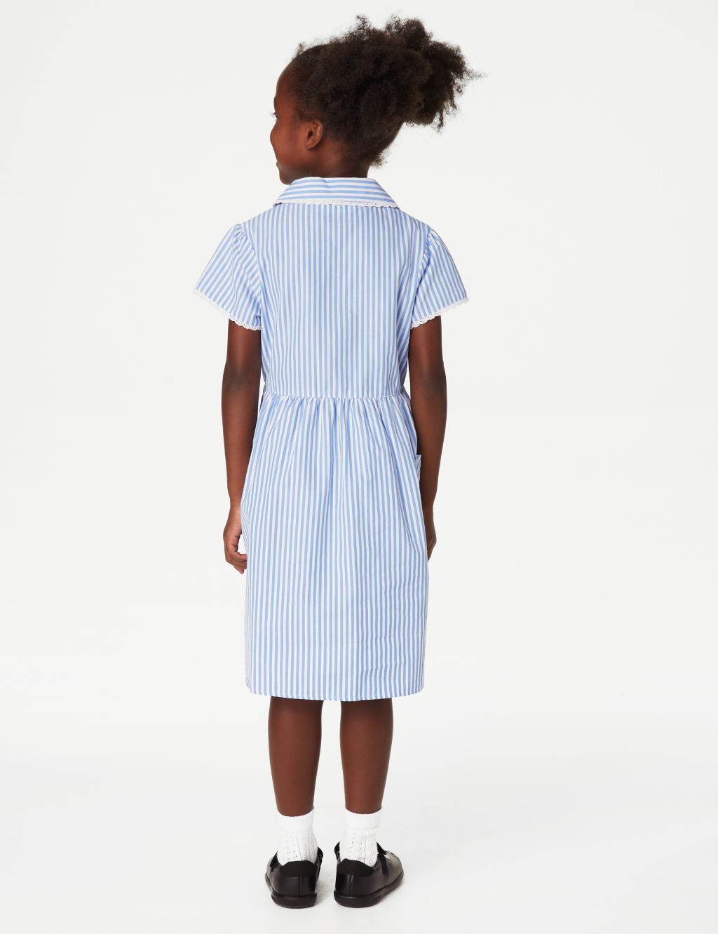 Girls' Pure Cotton Striped School Dress (2-14 Yrs) image 4