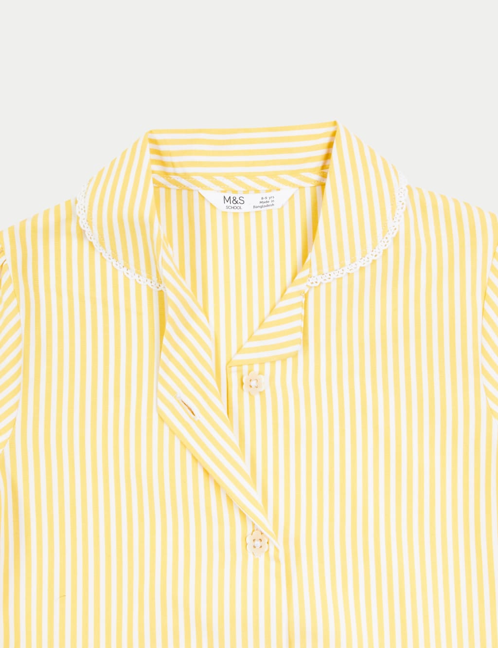 Girls' Pure Cotton Striped School Dress (2-14 Yrs) image 4