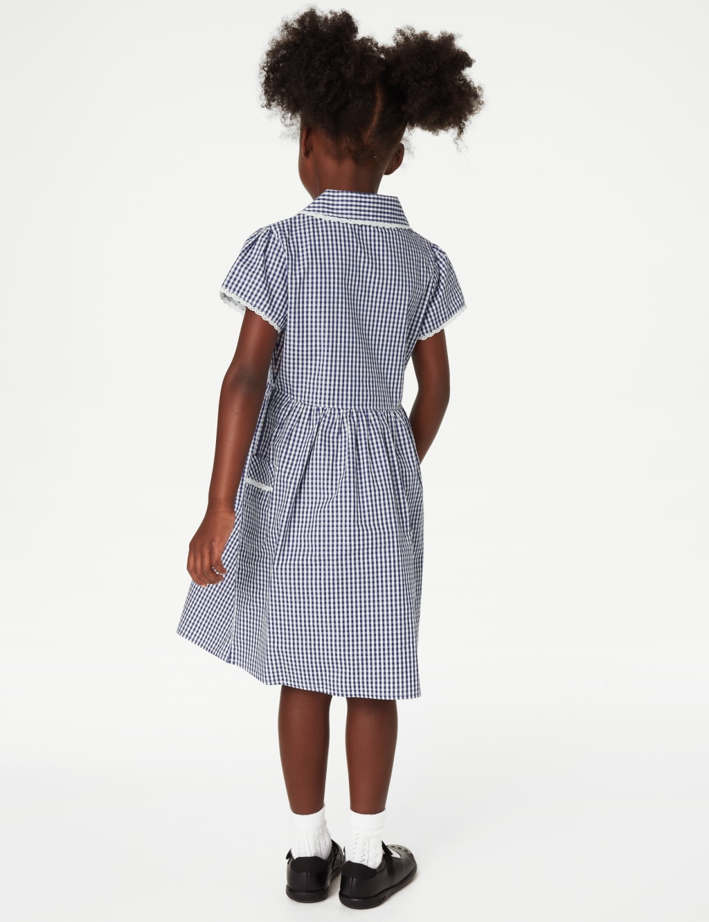 Girls' Pure Cotton Gingham School Dress (2-14 Yrs) image 3