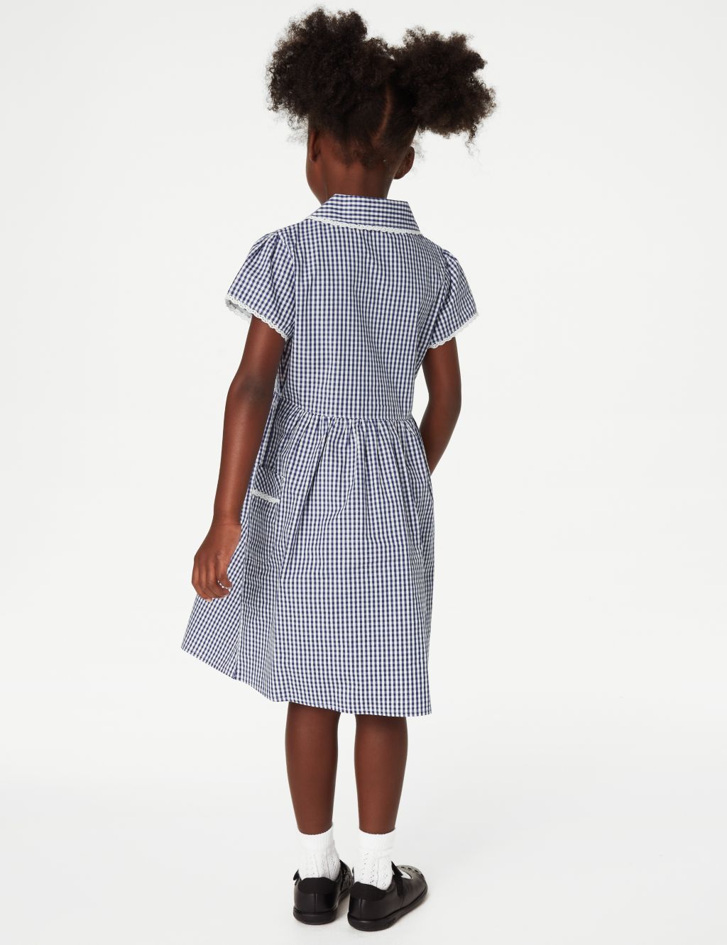 Girls' Pure Cotton Gingham School Dress (2-14 Yrs) image 4
