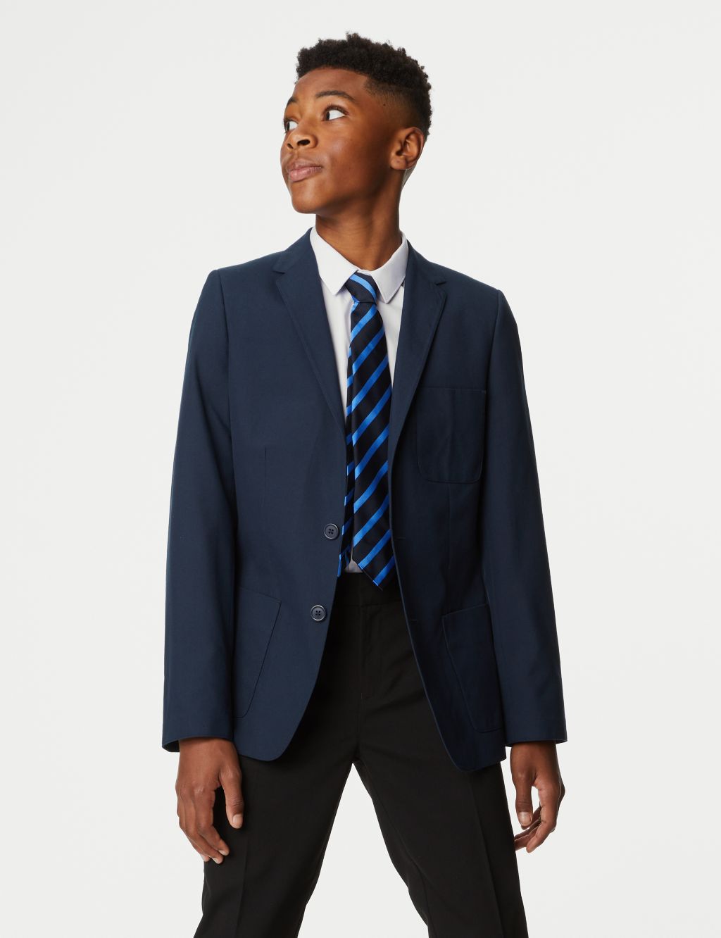 Boys' Slim Fit School Blazer (9-18 Yrs) image 1