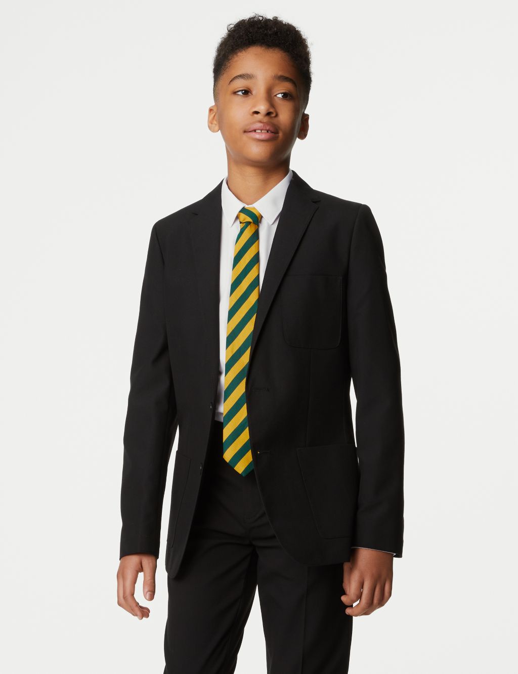 Boys' Slim Fit School Blazer (9-18 Yrs) image 2