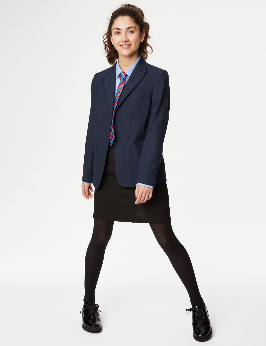 Girls' Slim Fit School Blazer (9-18 Yrs) image 3