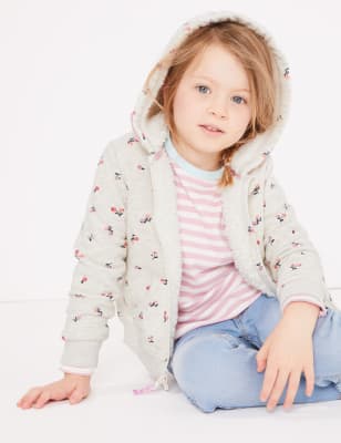 Sweat &agrave; capuche et imprim&eacute; cerises (du 3&nbsp;mois au 7&nbsp;ans)