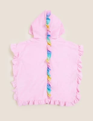 

Girls M&S Collection Cotton Rich Unicorn Poncho (2 - 7 Yrs) - Pink, Pink