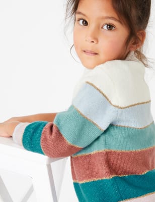 Pull en maille &agrave; rayures (du 3&nbsp;mois au 7&nbsp;ans)