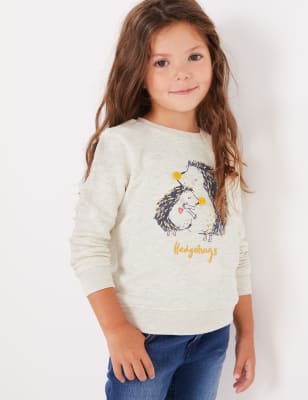 Sweat &agrave; imprim&eacute; h&eacute;risson (du 3&nbsp;mois au 7&nbsp;ans)