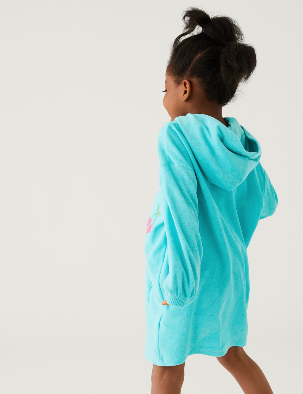 Cotton Rich Towelling Dolphin Hoodie (2-8 Yrs) image 3