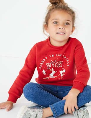 Sweat avec texte &laquo;&nbsp;Fun&nbsp;&raquo; (du 3&nbsp;mois au 7&nbsp;ans)