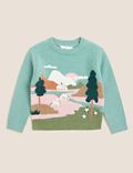 Knitted Embroidered Jumper (2-7 Yrs)