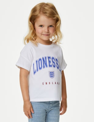 

Girls M&S Collection Pure Cotton Mini Me England T-Shirt (2-6 Yrs) - Ivory, Ivory