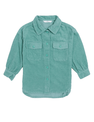 

M&S Collection Chaqueta-camisa de pana (2-7 años) - Aqua, Aqua