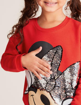 Sequin mickey clearance mouse sweatshirt