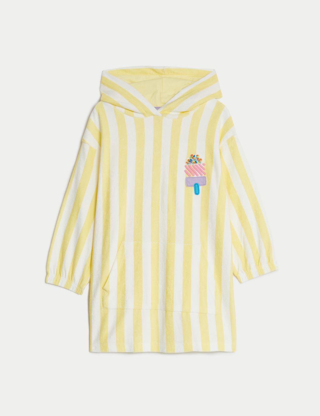 Cotton Rich Ice Cream Towelling Poncho (2-8 Yrs) image 1