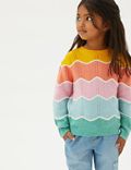 Knitted Striped Jumper (2-7 Yrs)